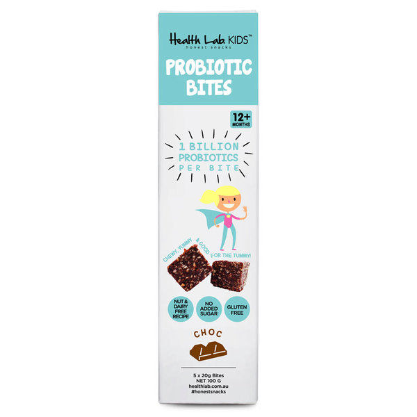 헬스랩 키즈 프로바이오틱 블리스 바이트 초코렛 5x20g Health Lab Kids Probiotic Bliss Bites Chocolate 5x20g