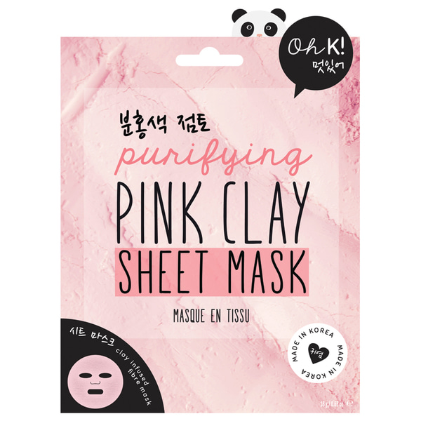 오일가든 퓨리파잉 핑크 클레이 시트 마스크, Oh K! Purifying Pink Clay Sheet Mask