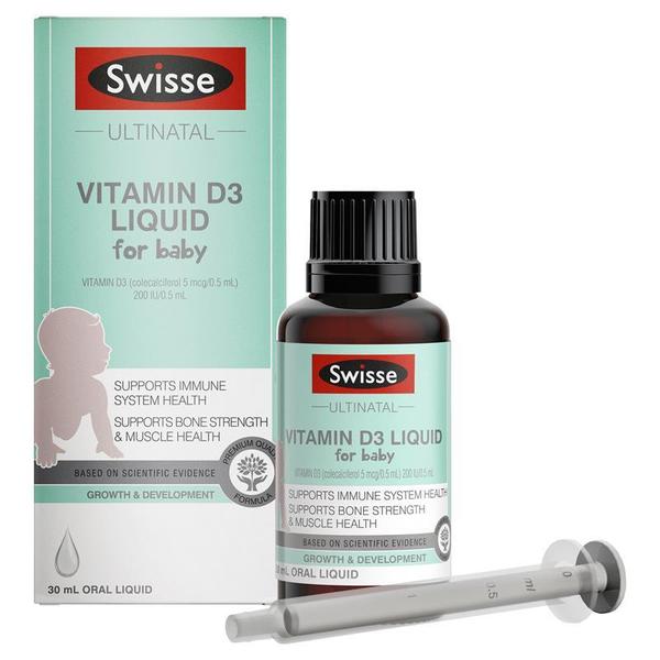 스위스 얼티네이털 비타민 D3 리퀴드 포 베이비 30ml Swisse Ultinatal Vitamin D3 Liquid For Baby 30ml