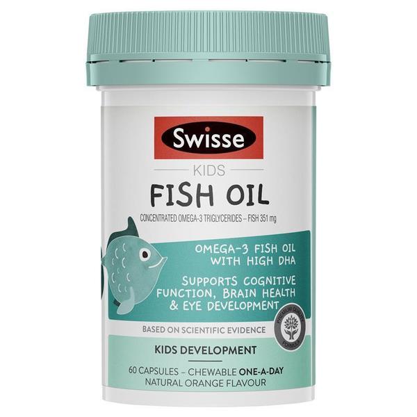 스위스 키즈 피쉬 오일 60 정 Swisse Kids Fish Oil 60 Capules