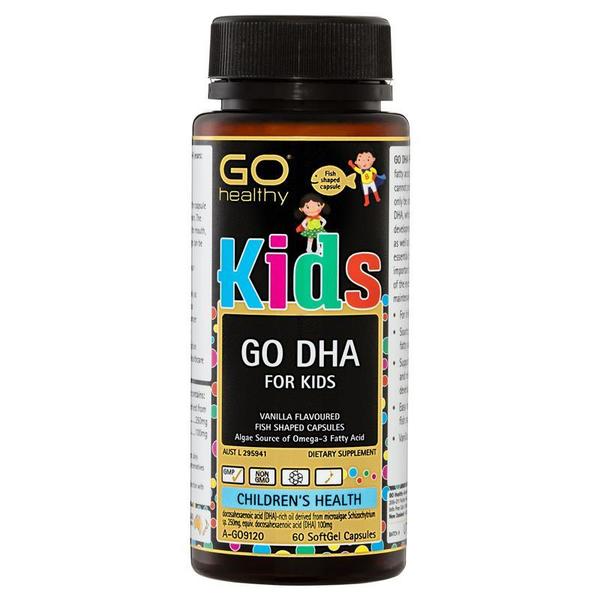 고헬씨 DHA 포 키즈 60정 GO Healthy DHA for Kids 60 Softgel Capsules