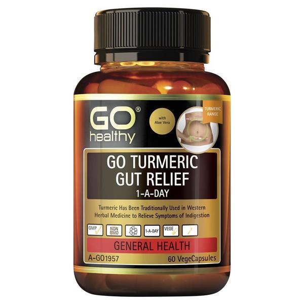 고헬씨 강황 장활동 릴리프 1-a-day 60정 GO Healthy Turmeric Gut Relief 1 A Day 60 Vege Capsules