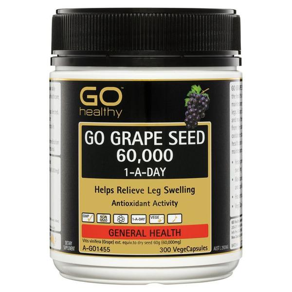 고헬씨 포도 씨 60000mg 300정 GO Healthy Grape Seed 60000mg 300 Vege Capsules