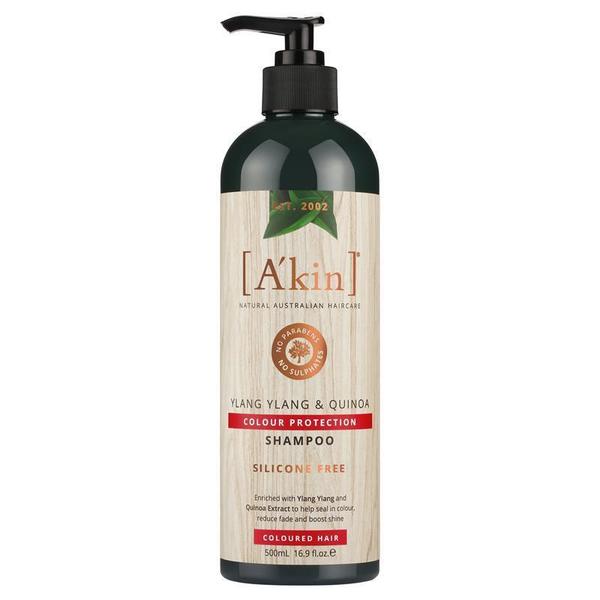 Akin 아킨 컬러 프로텍션 일랭 일랭 and 퀴노아 샴푸 500ml, Akin Colour Protection Ylang Ylang and Quinoa Shampoo 500ml