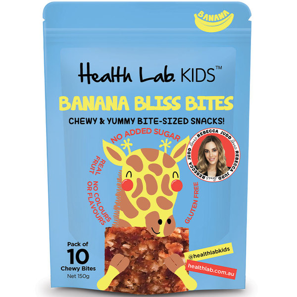 헬스 랩 키즈 블리스 바이트 바나나 10x15g, Health Lab Kids Bliss Bites Banana 10x15g