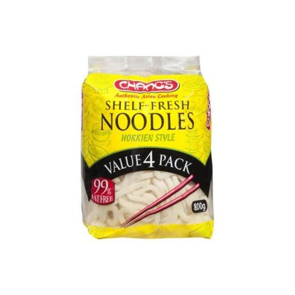콜스 쉘프 프레쉬 누들스 호키엔 스타일 4 팩 800g, Coles Shelf Fresh Noodles Hokkien Style 4 pack 800g