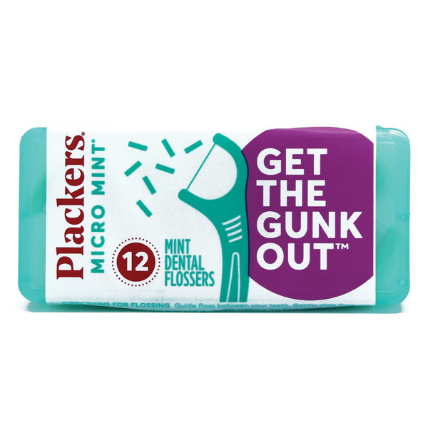 Plackers Micro Mint Travel Case 12 Pack