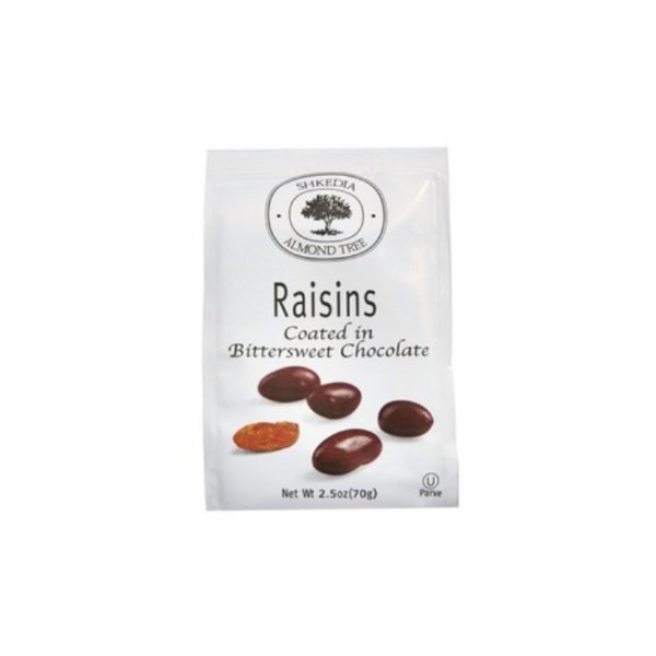 시케디아 레이즌 코티드 인 비터스윗 초코렛 70g, Shkedia Raisins Coated In Bittersweet Chocolate 70g
