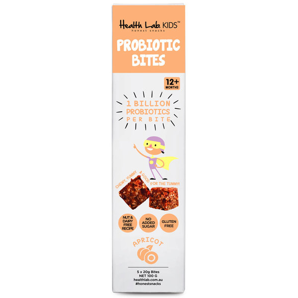 헬스랩 키즈 프로바이오틱 블리스 바이트 애프리콧 5x20g Health Lab Kids Probiotic Bliss Bites Apricot 5x20g