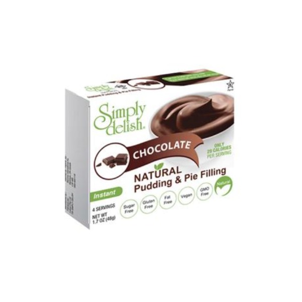 심플리 렐리쉬 초코렛 푸딩 48g, Simply Delish Chocolate Pudding 48g