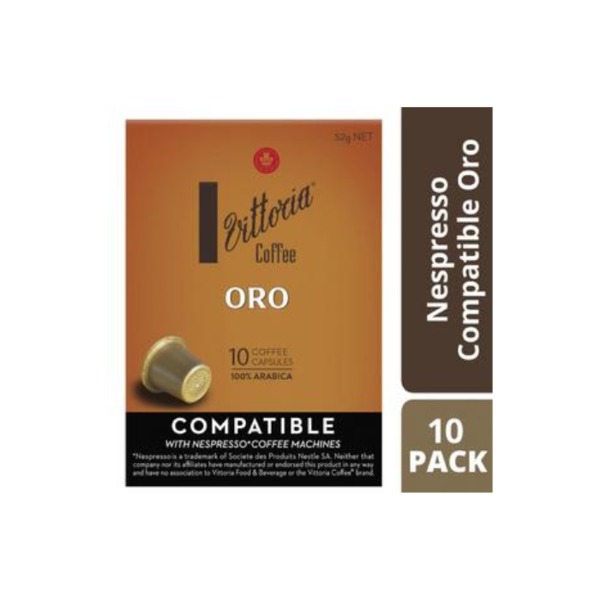 빗토리아 오로 커피 캡슐 10 팩 52g, Vittoria Oro Coffee Capsules 10 pack 52g