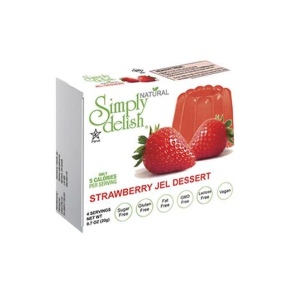 심플리 렐리쉬 스트로베리 젤 디저트 20g, Simply Delish Strawberry Jel Dessert 20g