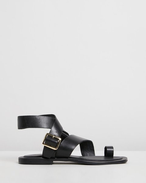 Atmos&amp;Here Carina Leather Sandals AT049SH69RQC