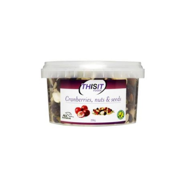 티싯 크랜베리 넛츠 &amp; 시즈 250g, Thisit Cranberries Nuts &amp; Seeds 250g