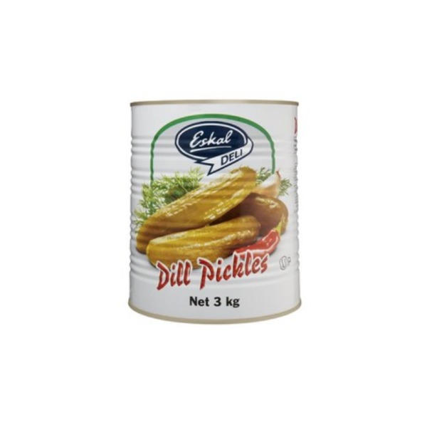 에스칼 큐컴버 딜 피클스 3kg, Eskal Cucumber Dill Pickles 3kg
