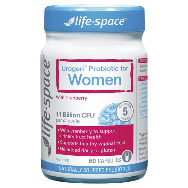 라이프스페이스 유로젠 프로바이오틱 포 우먼 Life Space Urogen Probiotic For Women 60 Capsules