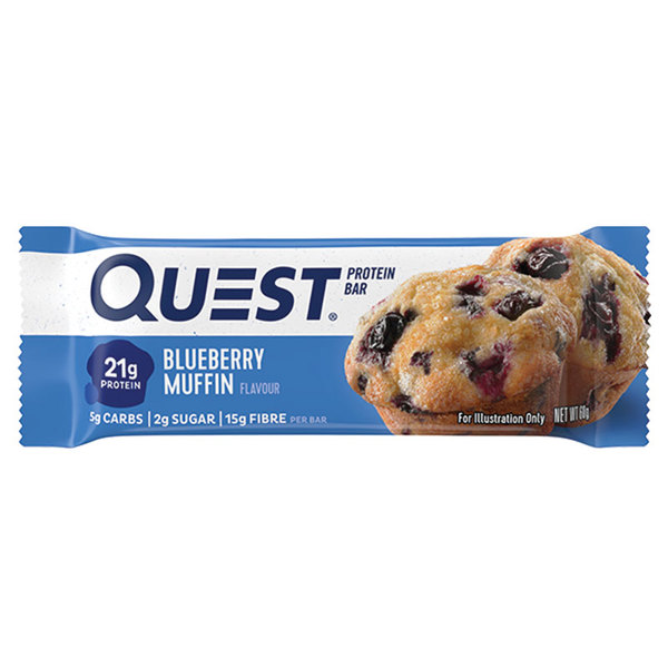 퀘스트 프로틴 바 화이트 초코렛 블루베리 머핀 60g Quest Protein Bar White Chocolate Blueberry Muffin 60g