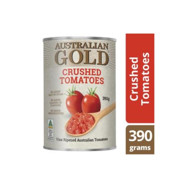 오스트레일리안 골드 토마토 크러시드 390g, Australian Gold Tomatoes Crushed 390g