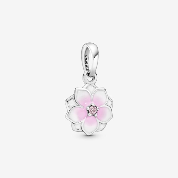 판도라 핑크 매그놀리아 플라워 댕글 참 792086PCZ, Pandora Pink Magnolia Flower Dangle Charm 792086PCZ