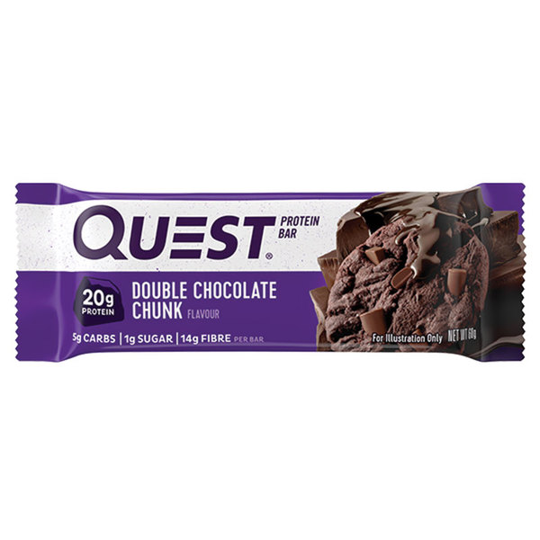 퀘스트 프로틴 바 더블 초코렛 청크 60g Quest Protein Bar Double Chocolate Chunk 60g