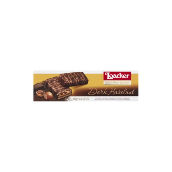 로커 그랜 파스티세리아 다크 헤이즐넛 초코릿 비스킷 100g, Loacker Gran Pasticceria Dark Hazelnut Chcocolate Biscuits 100g