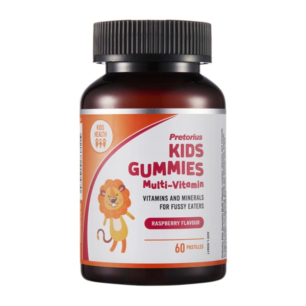 프리토리어스 키즈 구미 멀티비타민 (라즈베리 플레이버)파스틸, Pretorius Kids Gummies Multi-Vitamin (Raspberry Flavour) 60 pastilles