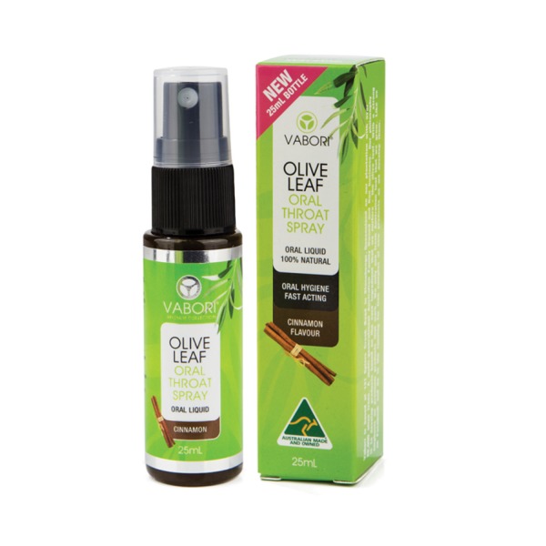 베이보리 올리브 리프 오랄 쓰롯 스프레이 시나몬 플레이버 25ml 오랄 스프레이, Vabori Olive Leaf Oral Throat Spray Cinnamon Flavour 25ml Oral Spray