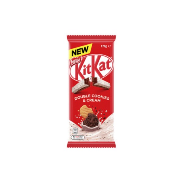 네슬레 더블 쿠키 &amp; 크림 킷 캣 블록 170g, Nestle Double Cookies &amp; Cream Kit Kat Block 170g