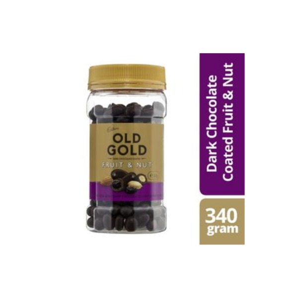 캐드버리 올드 골드 다크 초코렛 코티드 프룻 &amp; 넛 340g, Cadbury Old Gold Dark Chocolate Coated Fruit &amp; Nut 340g
