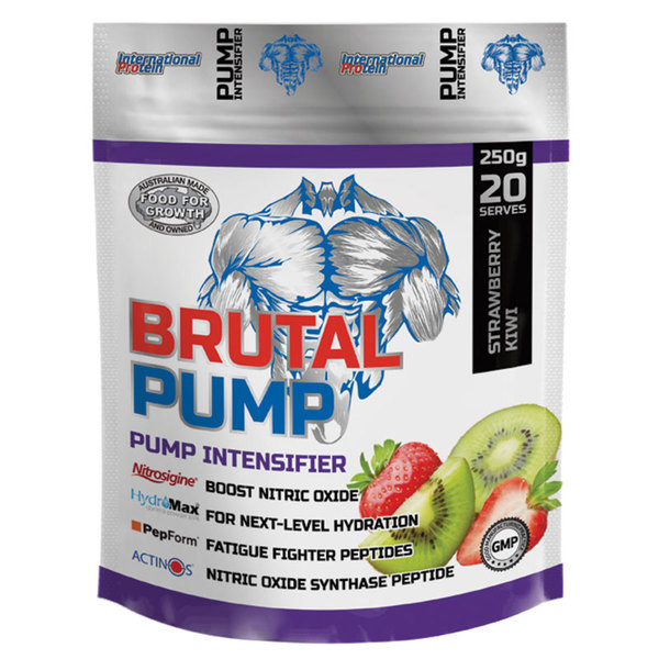 인터네셔널 프로틴 브루탈 펌프 딸기 키위 250g International Protein Brutal Pump Strawberry Kiwi 250g