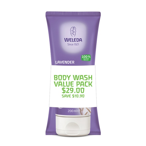 위레다 듀오 바디 와시 라벤더 200ML x팩, Weleda Duo Body Wash Lavender 200ml x 2 Pack
