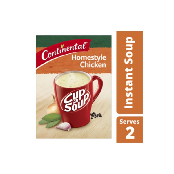 콘티넨탈 컵 A 수프 홈스타일 치킨 수프 서브 2 46g, Continental Cup A Soup Homestyle Chicken Soup Serves 2 46g