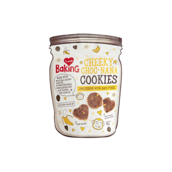 아이 러브 쿠키 초코 나나 쿠키 180g, I Love Cookies Choc Nana Cookies 180g