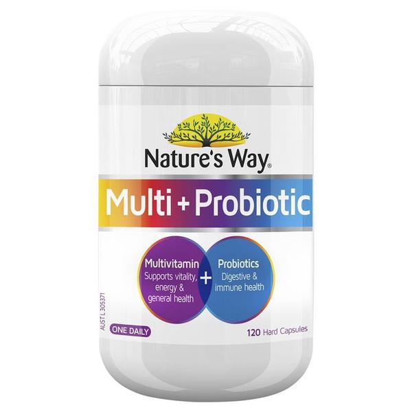 네이쳐스웨이 멀티 + 프로바이오틱 120 정 Natures Way Multi + Probiotic 120 Capsules