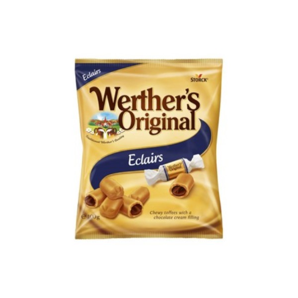 Werthers 오리지날 초코렛 이클레어스 캔디스 배그 100g, Werthers Original Chocolate Eclairs Candies Bag 100g