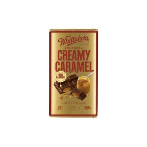 윗테이커 크리미 카라멜 밀크 초코렛 250g, Whittakers Creamy Caramel Milk Chocolate 250g