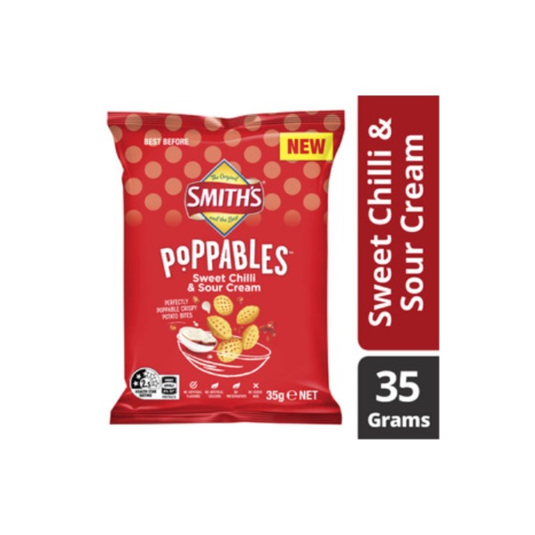 스미스 팝퍼블 스윗 칠리 &amp; 사워 크림 35g, Smiths Poppables Sweet Chili &amp; Sour Cream 35g