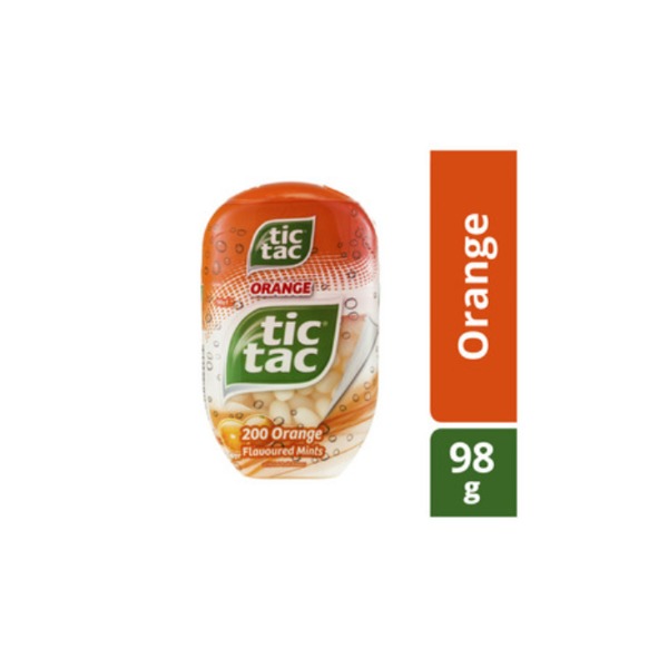 틱 택 보틀 오렌지 98g, Tic Tac Bottle Orange 98g