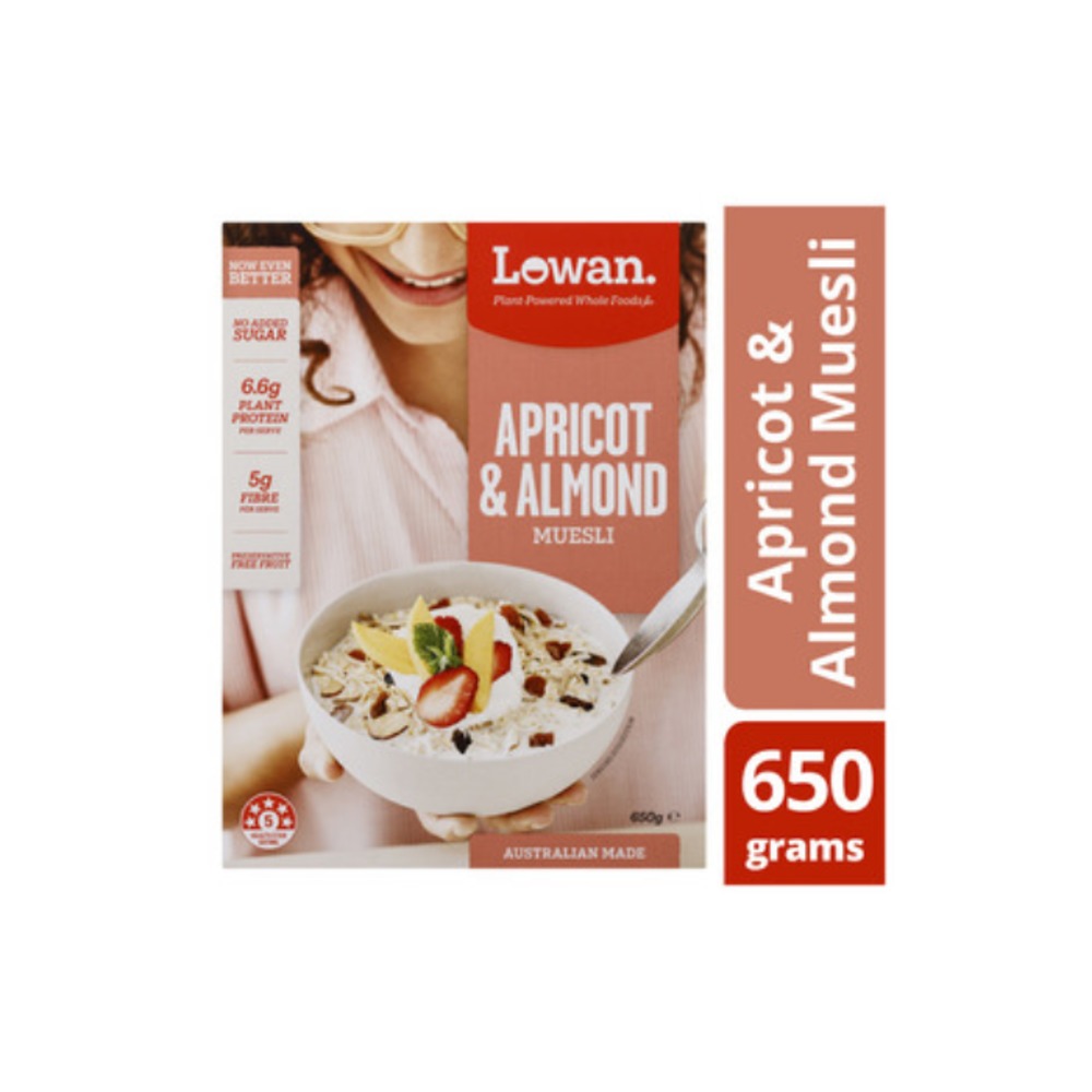 로완 무슬리 애프리콧 &amp; 아몬드 650g, Lowan Muesli Apricot &amp; Almond 650g
