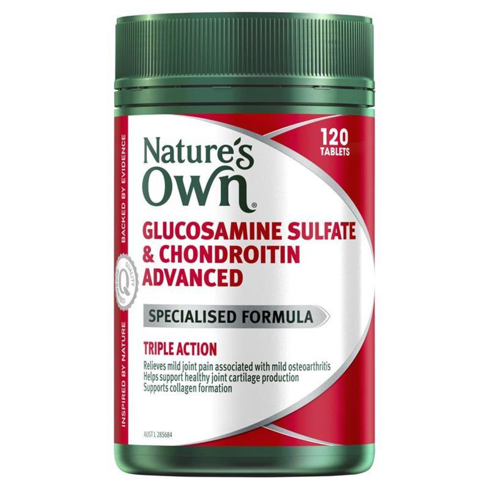 네이쳐스온 글루코사민 설페이트 앤 콘드로이친 어드벤스드 120타블렛 Natures Own Glucosamine Sulfate and Chondroitin Advanced 120 Tablets