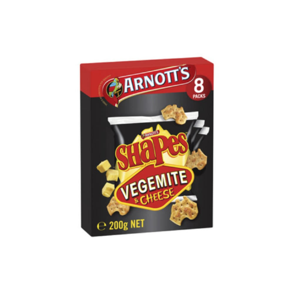 아노츠 쉐입스 베지마이트 &amp; 치즈 8 팩 200g, Arnotts Shapes Vegemite &amp; Cheese 8 pack 200g