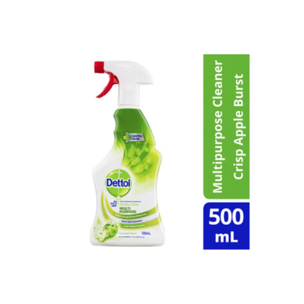데톨 헬씨 클린 멀티퍼포스 클리너 트리거 스프레이 크리스프 애플 500ml, Dettol Healthy Clean Multipurpose Cleaner Trigger Spray Crisp Apple 500mL