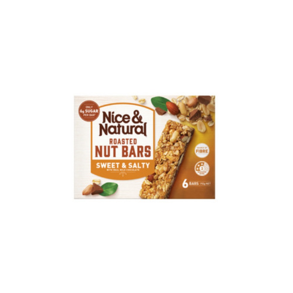 나이스 &amp; 내추럴 넛 바 스윗 앤 솔티 192g, Nice &amp; Natural Nut Bars Sweet And Salty 192g