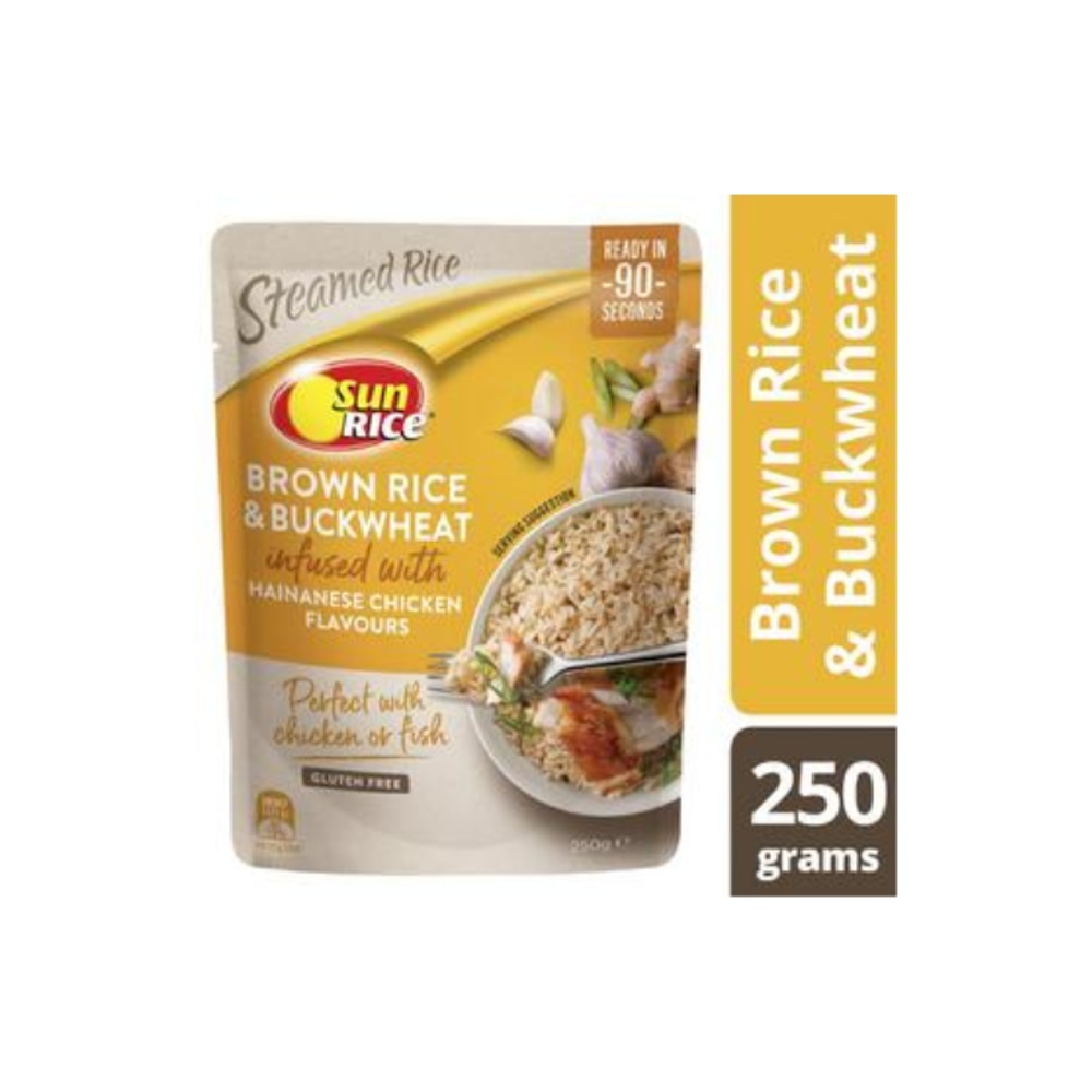 선라이스 치킨 플레이버 벅윗 &amp; 브라운 라이드 250g, Sunrice Chicken Flavour Buckwheat &amp; Brown Rice 250g