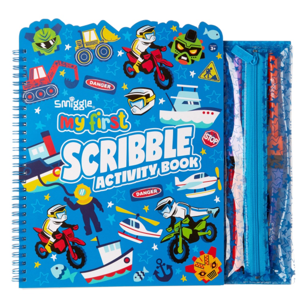 스미글 마이 퍼스트 스크레블 액티비티 북 미드 블루 408802, My First Scribble Activity Book MID BLUE 408802