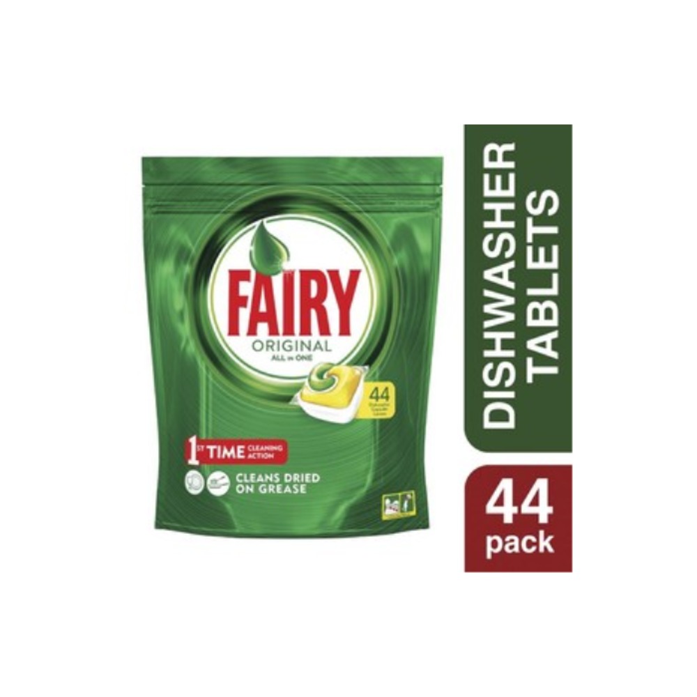 페어리 오리지날 올 인 원 레몬 디시와셔 타블렛스 44 팩, Fairy Original All In One Lemon Dishwasher Tablets 44 pack