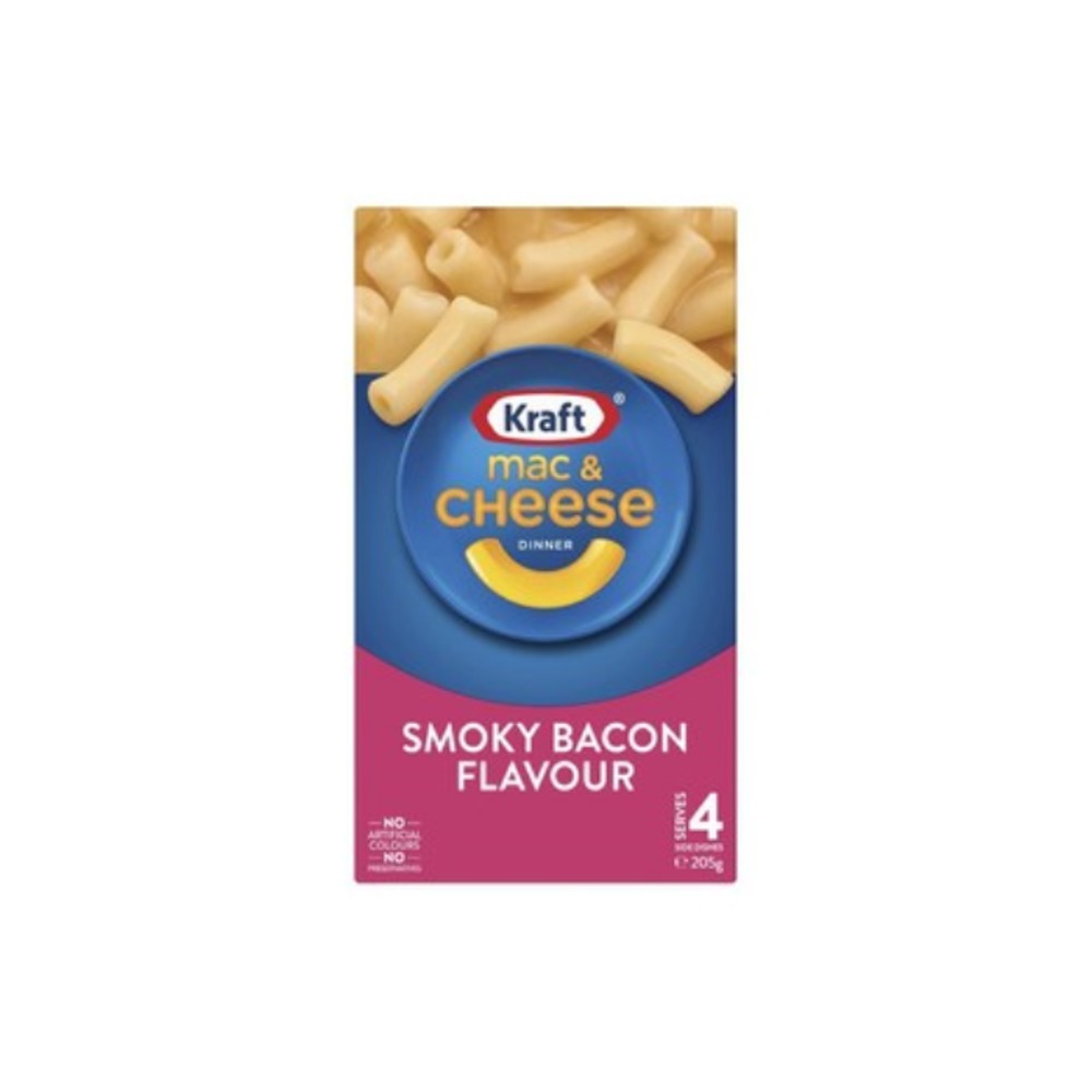 크래프트 맥 &amp; 치즈 스모키 베이컨 플레이버 205g, Kraft Mac &amp; Cheese Smoky Bacon Flavour 205g