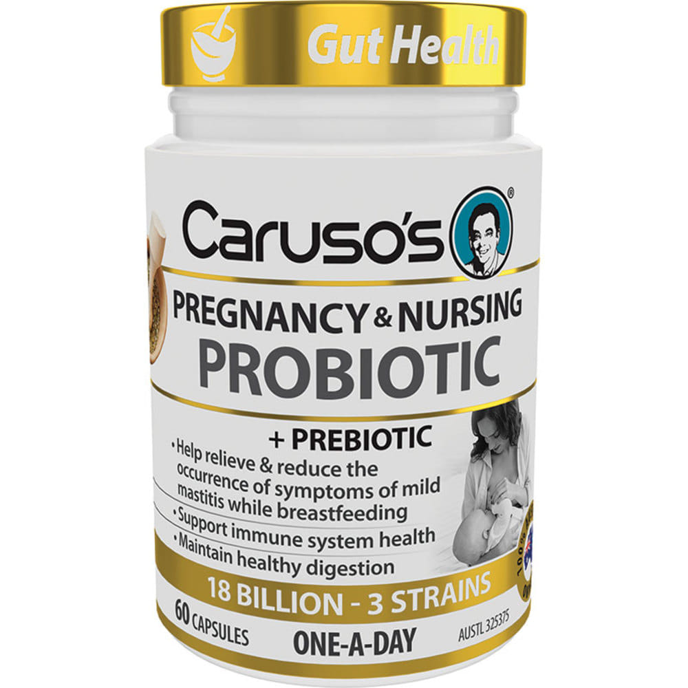 카루소스 내츄럴 헬스 프로바이오틱 프레그넌시 앤 너싱 60 캡슐, Carusos Natural Health Probiotic Pregnancy and Nursing 60 Capsules