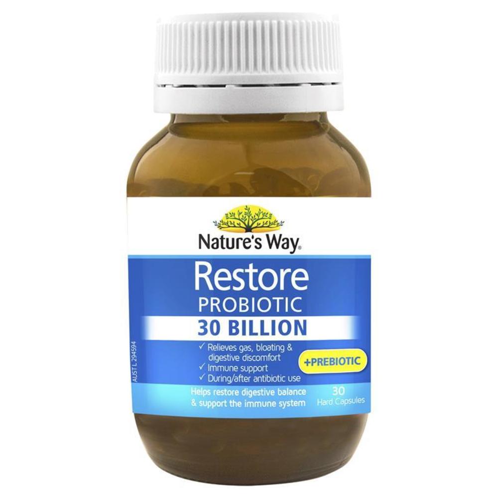 네이쳐스웨이 리스토어 프로바이오틱 30 빌리언 30 정 Natures Way Restore Probiotic 30 Billion 30 Capsules