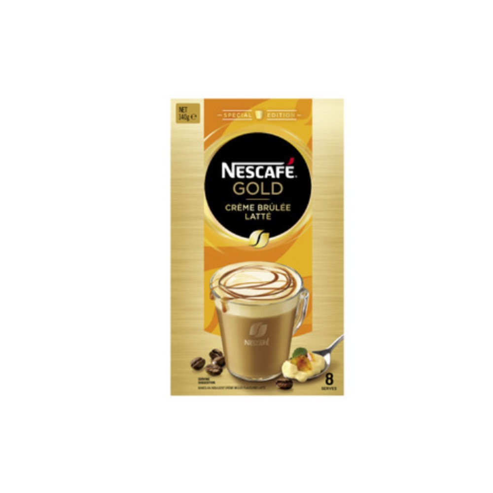 네스카페 골드 크림 브룰리 라떼 커피 사쉐 8 팩 140g, Nescafe Gold Creme Brulee Latte Coffee Sachets 8 pack 140g